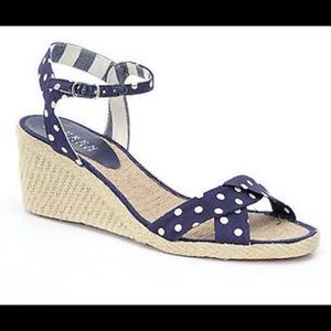 Ralph Lauren Brand New Navy Wedges.